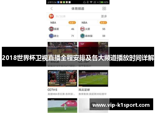 2018世界杯卫视直播全程安排及各大频道播放时间详解